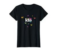 IDA - Adorable girl name with colorful Butterlies T-Shirt