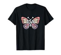 Ida Butterfly - Personalized Cute Name Word Art T-Shirt
