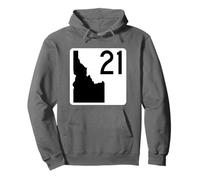 Idaho 21 Highway Sign ID-21 State Hwy Pullover Hoodie