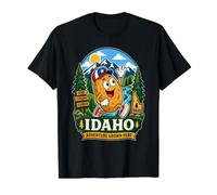 Idaho Adventure Grown Here Funny Potato Hiking Value Graphic T-Shirt, Men, Black, S