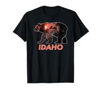 Idaho Bear Sunset Nature - State Pride Wilderness Art T-Shirt