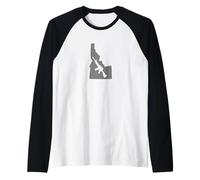 Idaho Gun Rights 2nd Amendment American Freedom Rifle Design Raglan Baseball Tee