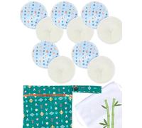 Idaho Jones Washable Reusable Nursing Pads for Breastfeeding - Organic Breast Pads with Laundry Bag & Waterproof Carrying Bag - Soft Ultra Absorbent Postpartum Pads - 5 Pairs