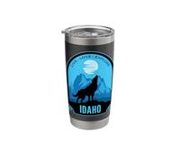 Idaho Live Love Explore Howling Wolf Design Stainless Steel Insulated Tumbler