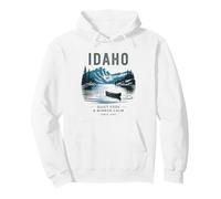 IDAHO QUIET EDGE & MIRROR CALM SINCE 1890 Vintage Nature Pullover Hoodie