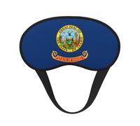 Idaho State Flag Blackout Sleep Mask with Elastic Band Design Fits All Head Shapes Ideal for Travel Office and Shift Work