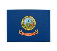 Idaho state flag Horizontal Wooden Puzzle 500 Pcs Develop Hands-on Skills for Relax and Parent-Child Interaction