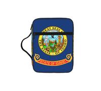 Idaho State Flag Print Bible Cover Lightweight Tablet Sleeve Durable Makeup Bag Pencil Case for Church School Travel