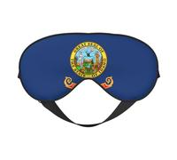 Idaho State Flag Print Eye Mask â€“ Comfortable Sleep Aid, Elastic Nighttime Shade, Light-Proof Blindfolds for Plane, Travel