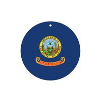 Idaho State Flag Printing 10 Pcs Air Freshener Cards,Car Scented Hanging Sheets Air Freshener Set For Car Decoration