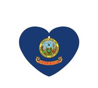Idaho State Flag Printing 10 Pcs Air Freshener Cards,Car Scented Hanging Sheets Air Freshener Set For Car Decoration