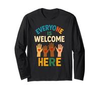 Idaho Teacher Everyone is Welcome Here Inclusion Equality Long Sleeve T-Shirt