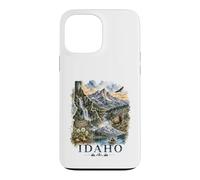Idaho Watercolor Landscape Wilderness Nature Design Case for iPhone 13 Pro Max
