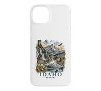 Idaho Watercolor Landscape Wilderness Nature Design Case for iPhone 14 Plus