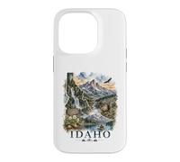 Idaho Watercolor Landscape Wilderness Nature Design Case for iPhone 14 Pro