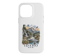 Idaho Watercolor Landscape Wilderness Nature Design Case for iPhone 14 Pro Max