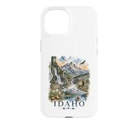 Idaho Watercolor Landscape Wilderness Nature Design Case for iPhone 15