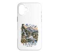Idaho Watercolor Landscape Wilderness Nature Design Case for iPhone 16 Plus