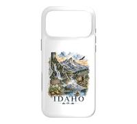 Idaho Watercolor Landscape Wilderness Nature Design Case for iPhone 17 Pro Max