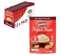 Idahoan Buttery Instant Mash Potato 12 x 109g single pack, Potatoes, Gluten Free, Vegetarian, Cooks in 1 minute