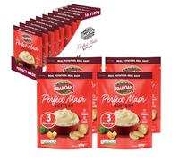 Idahoan Buttery Potato Mash Potatoes Pack of 16 x 109g - Instant Mash Potatoes Cooks in 1 Minute Ready to Eat Food