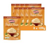 Idahoan Cheddar & Cheese Mash Potato Pack of 8 x 109g - Gluten Free Vegetarian Instant Mash Potatoes Cooks in 1 Minute, Ready to Eat Food, Cheddar Cheese Bulk