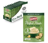 Idahoan Mashed Potato Butter & Herb 109g, Instant Mash Potatoes (Pack of 12)