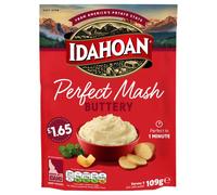 Idahoan Perfect Mash - 8 Sachets Inside - 109g Each - Instant Mash Potato, Perfect in 1 Minute, Product of USA (Buttery)