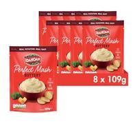 Idahoan Perfect Mash Buttery - Pack of 8 - 109g Each - Instant Mash Potato