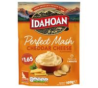 Idahoan Perfect Mash Cheddar Cheese - 8 Sachets Inside - 109g Each - Instant Mash Potato, Perfect in 1 Minute, Product of USA