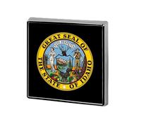 Idaho's State Seal Custom Lapel Pins Square Brooch Tie Suit Dress Accessories for Men Women Wedding Birthday