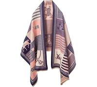 IDAHSOR Women's Scarf Shawls and Wraps for Evening Dresses, Soft Large Blanket Pashmina for Fall Winter with Gorgeous Color,Long Large Thick Style Scarf Horse Scarves (Pink)