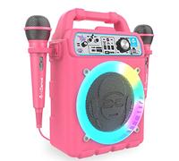 iDance K3V2 Party Box Karaoke Machine - 8-in-1 Bluetooth Speaker with LED Disco Lights, Microphone, and Extra Bass