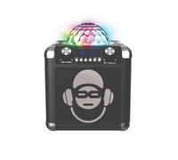 iDance SingCube BC100 Bluetooth Karaoke Speaker with Disco Ball - Black