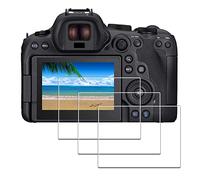 iDaPro 3 Pack Screen Protector for Canon EOS R6 Mark II /R6 R 6/R7 R 7/R6II R6 II，Tempered Glass,9H Hardness, 99.99% Clarity, Easy Installation