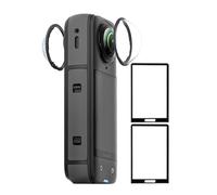 iDaPro Premium Lens Guard for Insta360 X5 lens【2Pcs】+ Temered Glass Screen Protector for Insta 360 X5 screen【2Pcs】,9H Hardness,Anti-Scrach,High Definition,Easy Installation