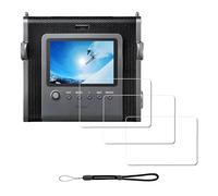 iDaPro Screen Protector for Fujifilm Instax WIDE EVO Tempered Glass [3Pcs]+Hand Lanyard[1Pcs],9H,Anti-Scrach,Anti-Bubble,Easy Installation