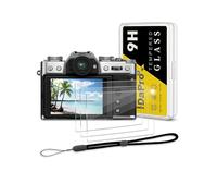 iDaPro Screen Protector for Fujifilm X-T30 II X-T30II Fuji X-T30 Mark II + Hand Lanyard [3+1 Pack] Tempered Glass Easy Installation
