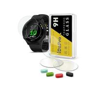 iDaPro Screen Protector for Garmin Forerunner 55/45/45S, 9H Glass | 4-Pack + 4 Dust Plugs + ABS Box. 9H Hardness, Anti-Scratch, Anti-Bubble, HD Clarity, Anti-Fingerprint, 0.33mm Ultra-Thin