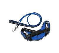 IDC Powair Bundle - IDC Powair Harness, Size: S/Mini, Blue + IDC Powair Leash, Size: 1,2 m with Handle and Small Carabiner, Blue