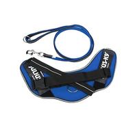 IDC Powair Bundle - IDC Powair Harness, Size: XL/2, Blue + IDC Powair Leash, Size: 1,2 m with Handle and Large Carabiner, Blue