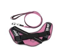 IDC Powair Bundle - IDC Powair Harness, Size: XL/2, Pink + IDC Powair Leash, Size: 1,2 m with Handle and Large Carabiner, Pink