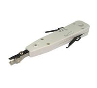 IDC Punch Down Tool - Install Wires Easily into the Telephone Socket, CAT5e Faceplate or Patch Panel - Integrated, spring loaded blade cuts off excess automatically - Small hook to remove any existing wires from socket - Small blade to cut and strip wires to a desired length - For UTP & FTP Cables