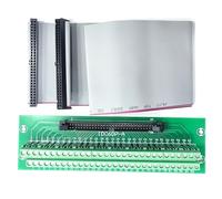 IDC Terminal Block Breakout Board Male Header for PLC CNC MCU with 2.54mm Grey IDC Flat Ribbon Cable for LED AVR JTAG Connectors (60P)