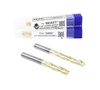 IDC Woodcraft CNC Router Bit Roughing Combo Set 1/4" Shank. The Beast and HOG - The Game-Changing CNC Bits for Ultimate Material Removal and Time Saving for CNC Woodworking Projects