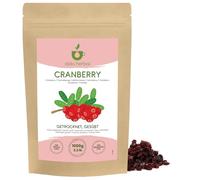 IDDA Herbal Cranberries Dried 1kg 2.2 lb, Dried Cranberries, Sweetened with Apple Juice