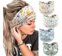 IDDFEVE 4Pcs Easter Headbands for Women - Bunny Rabbit Holiday Hair Bands, Festive Gift Hair Accessories(Flower)
