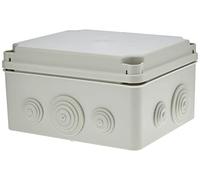 Ide IDE IP65 Watertight Shunt Box with Opaque Lid and Cones, 151mm x 175mm x 95mm, grey, 1