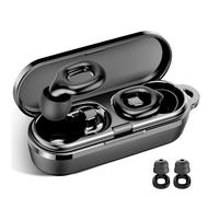 IDE11 Ear Plugs - 35dB Soft Silicone Noise Reduction Earplugs with 7 Ear Tips(XS/S/M/L) and Carrying Case, Reusable Hearing Protection Earplugs for Sleep, Travel, Concerts, Work, Deep Focus, Black