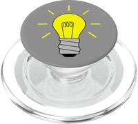 Idea - Bulb Lighted Idea Creative Meeting Event Electrician PopSockets PopGrip for MagSafe